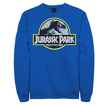 Men's Jurassic Park Blue Retro Classic Icon Sweatshirt