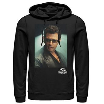 Men's Jurassic Park Ian Malcolm Head Shot Photo Pullover Hoodie
