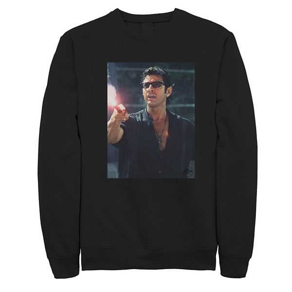 Men's Jurassic Park Ian Malcolm Road Flare Photo Sweatshirt