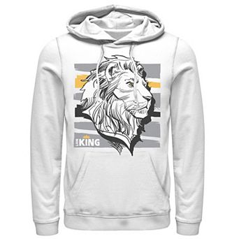 Disney's The Lion King Live Action Mufasa Men's Sketched Portrait Pullover Hoodie
