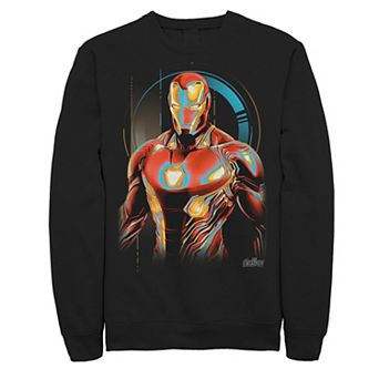 Men's Marvel Infinity War Iron Man Digital Profile Pose Sweatshirt
