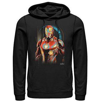 Men's Marvel Infinity War Iron Man Digital Profile Pose Pullover Hoodie