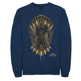 Men's Marvel Black Panther Movie Killmonger Jaguar Crest Sweatshirt