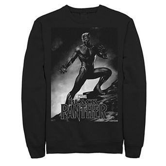 Men's Marvel Black Panther Movie Shadow Cliff Stance Sweatshirt