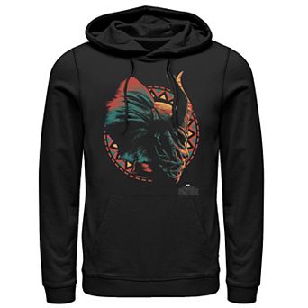 Men's Marvel Black Panther Movie Killmonger Mask Profile Pullover Hoodie