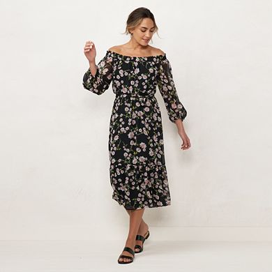 Women's LC Lauren Conrad Smocked Midi Dress