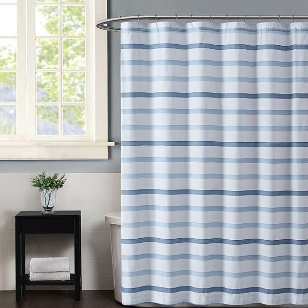 Truly Soft Waffle Stripe Shower Curtain