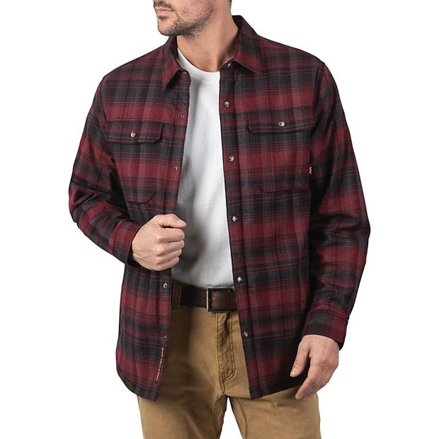 Longhorn Midweight Brushed Flannel Stretch Work Shirt