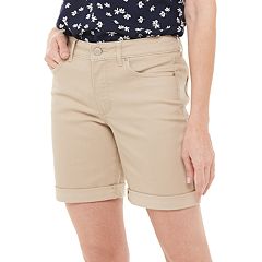 Womens Beig Khaki Shorts Bottoms Clothing Kohl S