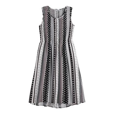 Women's Croft & Barrow® Smocked Challis Dress
