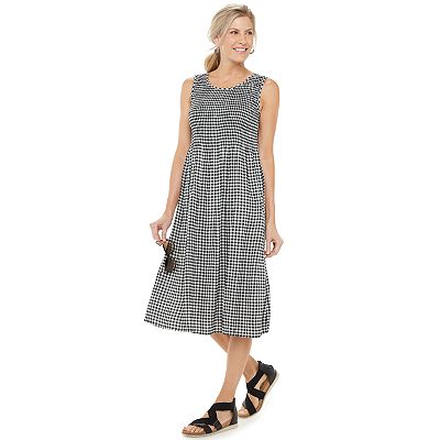 knee length dresses for ladies Baltic Born Womens Marta Smocked Midi Dress | White + Blue