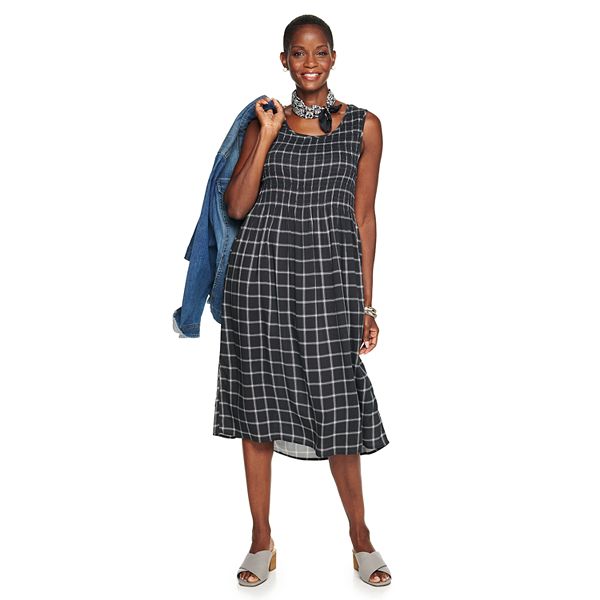 Women's Croft & Barrow® Smocked Swing Midi Dress