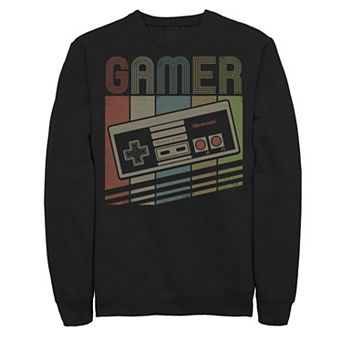 Men's Nintendo NES Controller Gamer Retro Stack Sweatshirt
