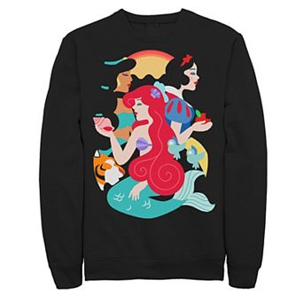 Men's Disney Princess Artsy Trio Portrait Sweatshirt