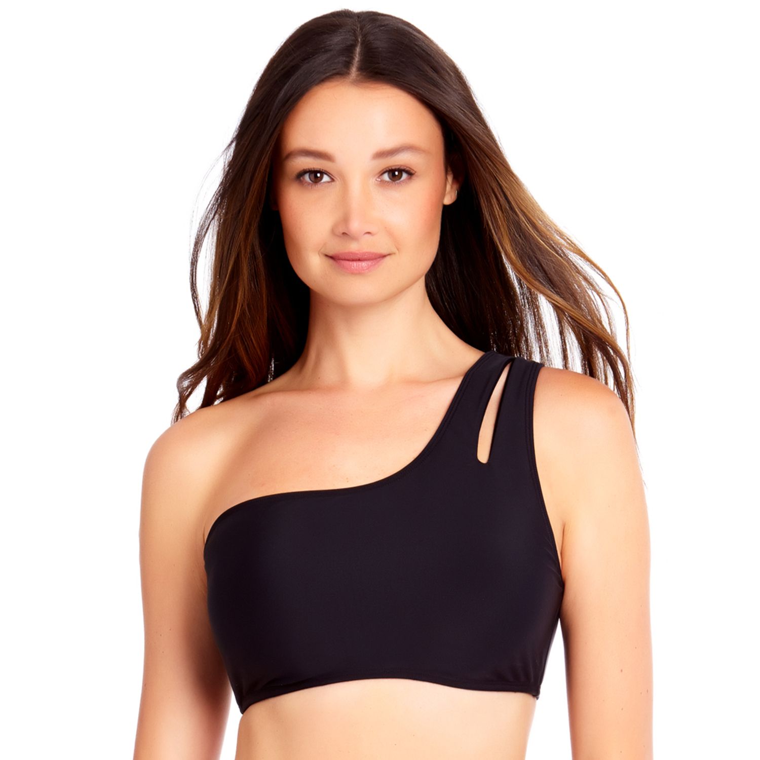 Juniors' Sandflower Cutout One-Shoulder 