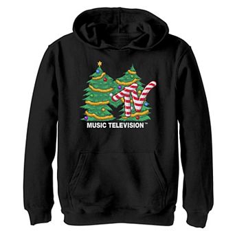 Boys 8-20 MTV Logo Christmas Tree Graphic Hoodie