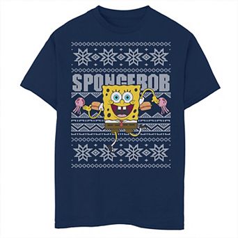 Boys 8-20 Nickelodeon SpongeBob SquarePants Dancing Ugly Christmas Graphic Tee