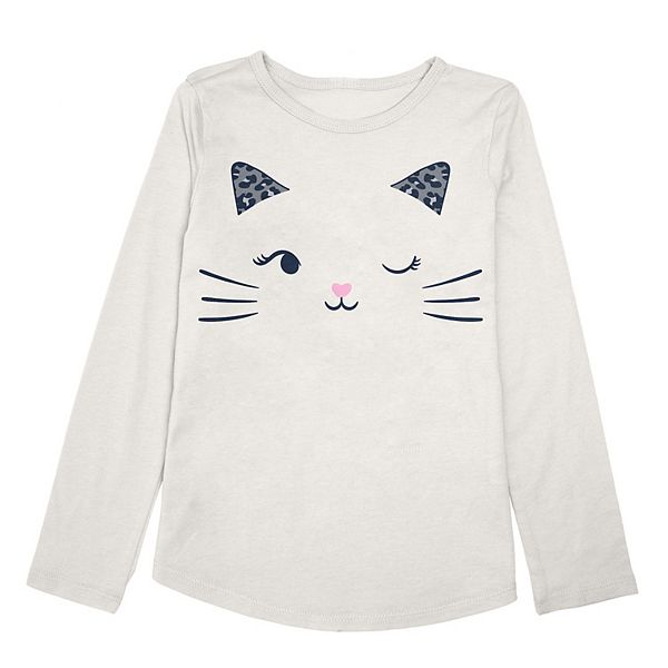 Girls cat shirt sale