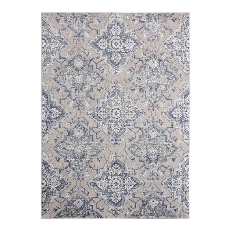 United Weavers Cascades Leavenworth Rug, Blue, 5X7 Ft