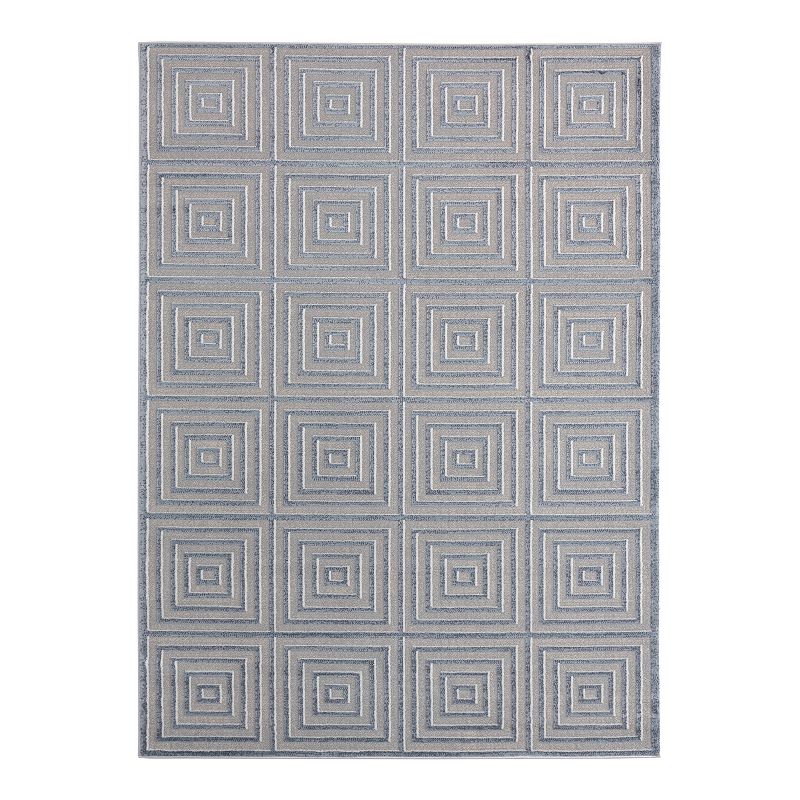 United Weavers Cascades Tehama Rug, Blue, 5X7 Ft