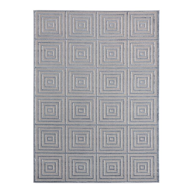 United Weavers Cascades Tehama Rug, Blue, 5X7 Ft