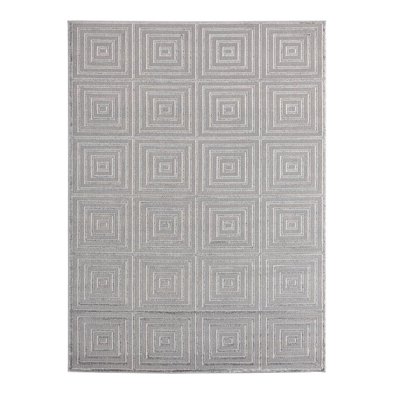 United Weavers Cascades Tehama Rug, Grey, 5X7 Ft