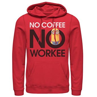 Men's Despicable Me Minions No Coffee No Workee Pullover Hoodie