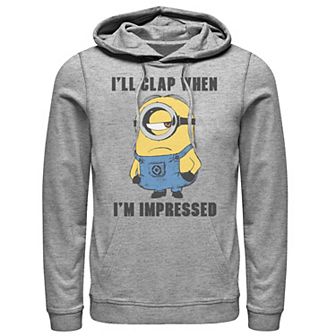 Men's Despicable Me Minions I'll Clap When I'm Impressed Portrait Pullover Hoodie