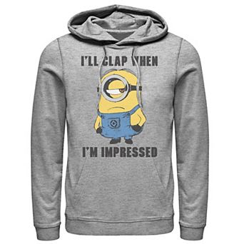 Men's Despicable Me Minions I'll Clap When I'm Impressed Portrait Pullover Hoodie