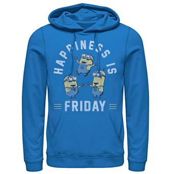 Men's Despicable Me Minions Happiness Is Friday Group Shot Pullover Hoodie