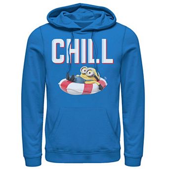 Men's Despicable Me Minions Bob Chillaxin In Tube Pullover Hoodie