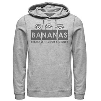 Men's Despicable Me Minions Bananas Meal Times Pullover Hoodie