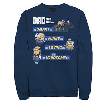 Men's Despicable Me Minions Awesome Dad Qualities Sweatshirt