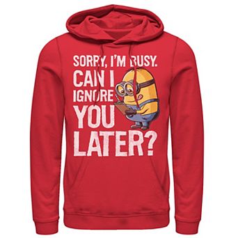 Men's Despicable Me Minions Can I Ignore You Later Pullover Hoodie