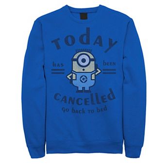Men's Despicable Me Minions Today Has Been Cancelled Sweatshirt