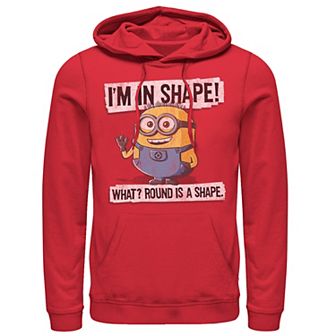 Men's Despicable Me Minions Round Is A Shape Bob Pullover Hoodie