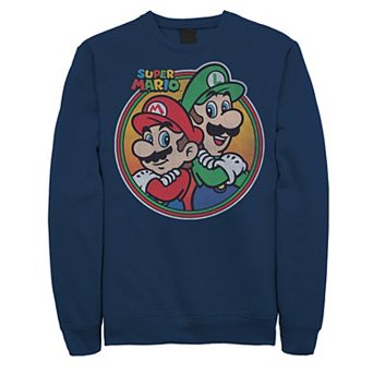 Men's Nintendo Super Mario & Luigi Brothers Circle Sweatshirt