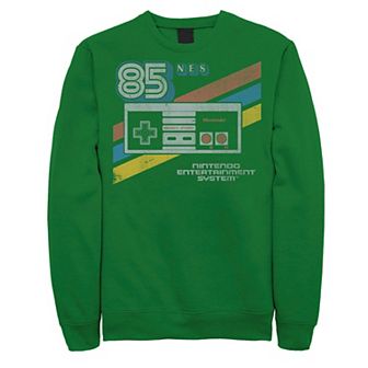 Men's Nintendo NES Controller Retro Stripe 85 Sweatshirt