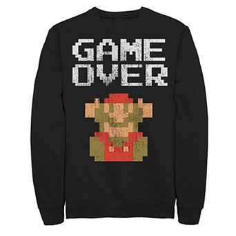 Men's Nintendo Super Mario Classic Game Over Mario Fall Sweatshirt