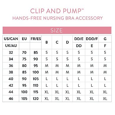 Maternity Bravado Designs Clip and Pump Hands-Free Nursing Bra Accessory 9301XJ2 