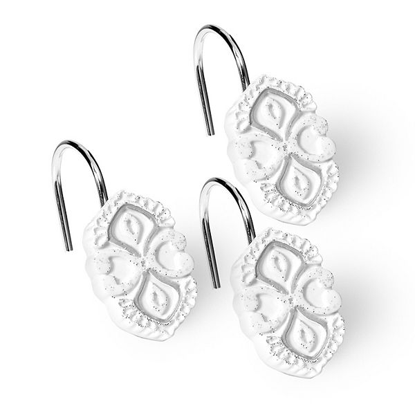 Popular Bath Monaco 12pack Shower Curtain Hooks