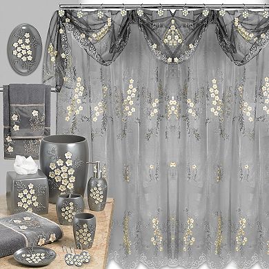 Popular Bath Bloomfield Sheer Shower Curtain & Valance