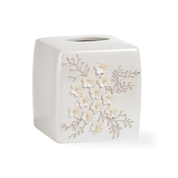 Popular Bath Bloomfield Floral Tissue Box Cover