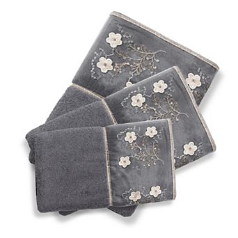 Popular Bath Bloomfield 3 pc Floral Towel Set