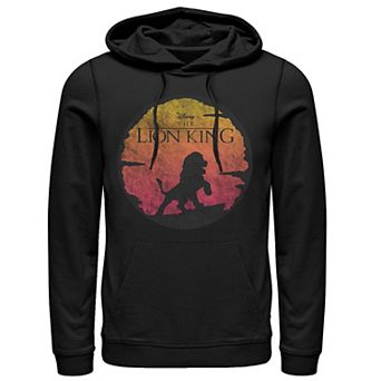 Disney's The Lion King Vintage Sunset Logo Men's Pullover Hoodie