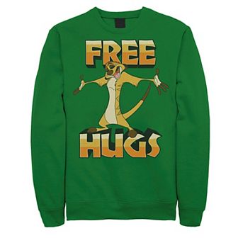 Disney's The Lion King Timon Men's Free Hugs Sweatshirt
