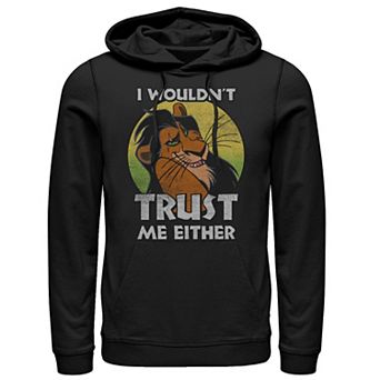 Disney's The Lion King Scar Men's I Wouldn't Trust Me Either Pullover Hoodie