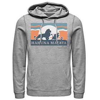 Disney's The Lion King Retro Hakuna Matata Trio Silhouette Men's Pullover Hoodie