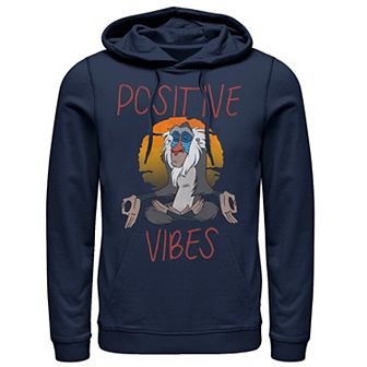 Disney's The Lion King Rafiki Men's Positive Vides Pullover Hoodie