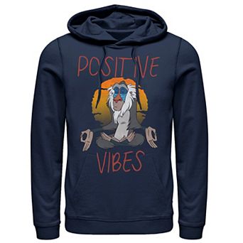 Disney's The Lion King Rafiki Men's Positive Vides Pullover Hoodie